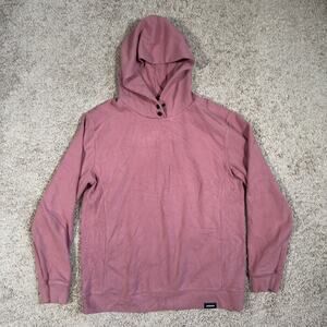 Legends Highland Hoodie Mens Large Pink Performance Snap Sweatshirt Pullover